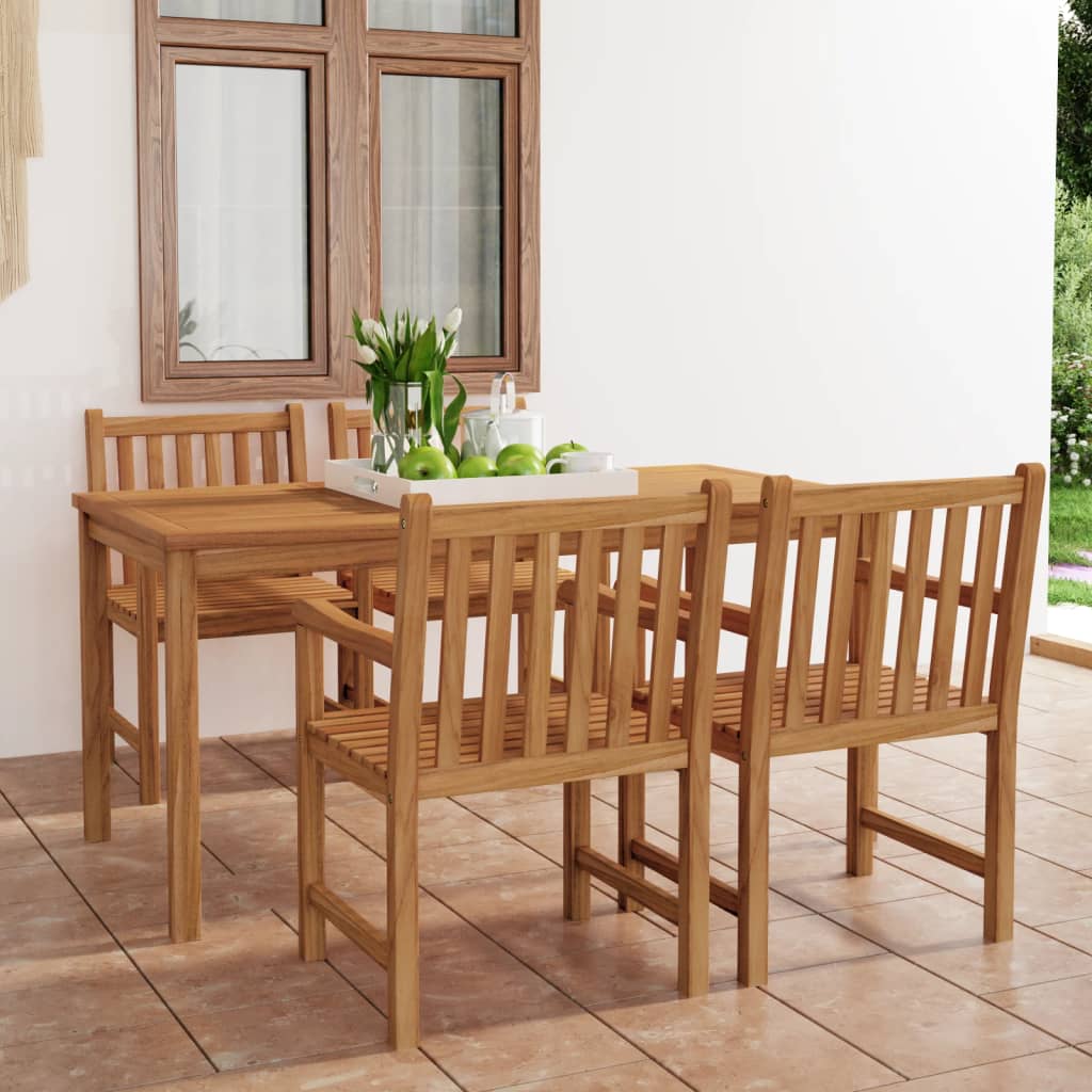 Set Mobilier Pentru Grădină, 4 Piese, Lemn Masiv De Tec