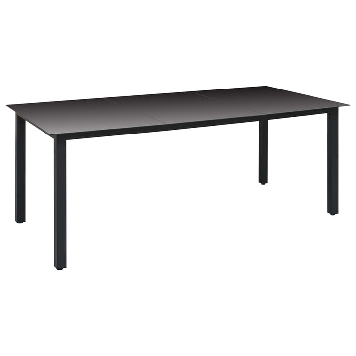 Set Mobilier De Grădină, 9 Piese, Negru