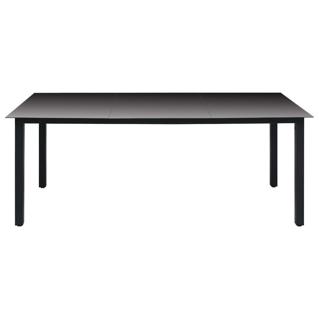 Set Mobilier De Grădină, 9 Piese, Negru