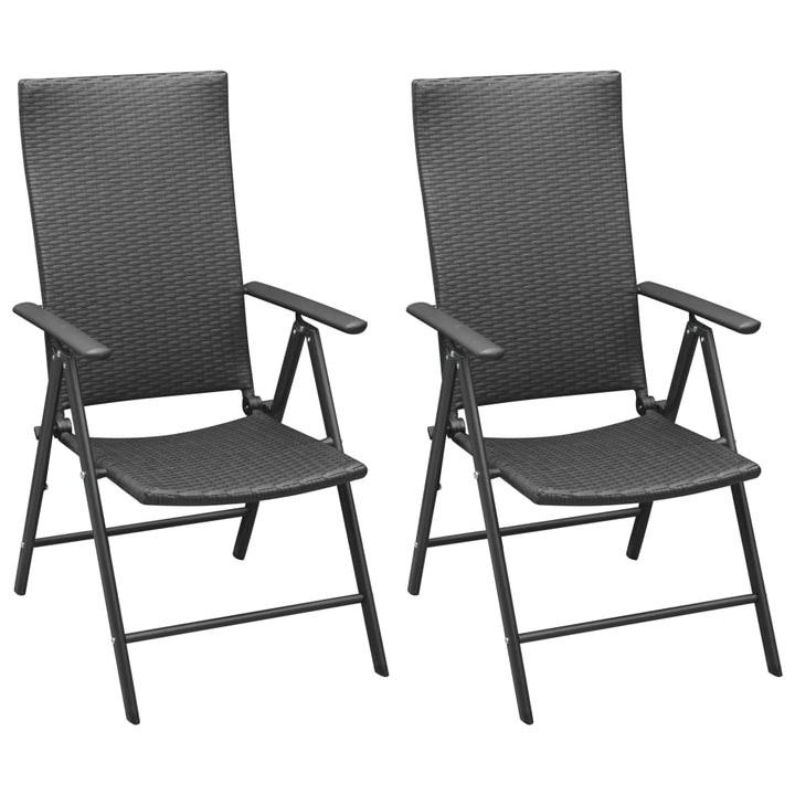 Set Mobilier De Grădină, 3 Piese, Negru Și Maro