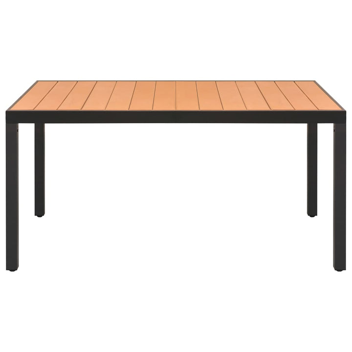 Set Mobilier De Grădină, 7 Piese, Negru Și Maro