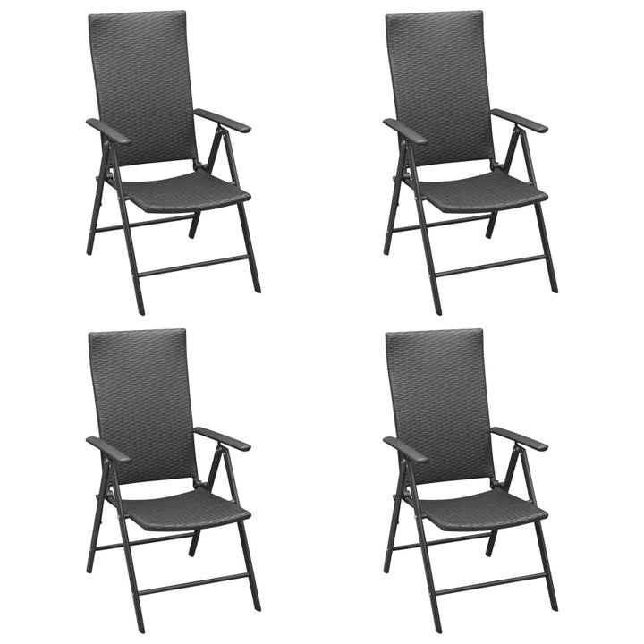 Set De Masă Pentru Grădină, 5 Piese, Negru