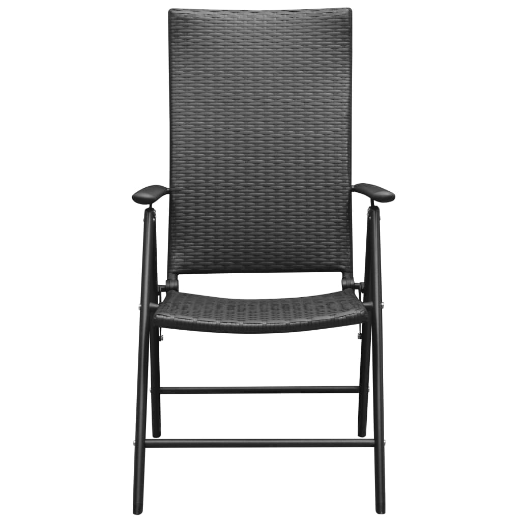 Set Mobilier De Grădină, 7 Piese, Negru