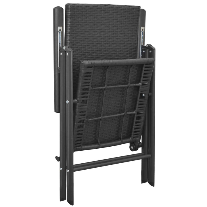 Set Mobilier De Grădină, 7 Piese, Negru