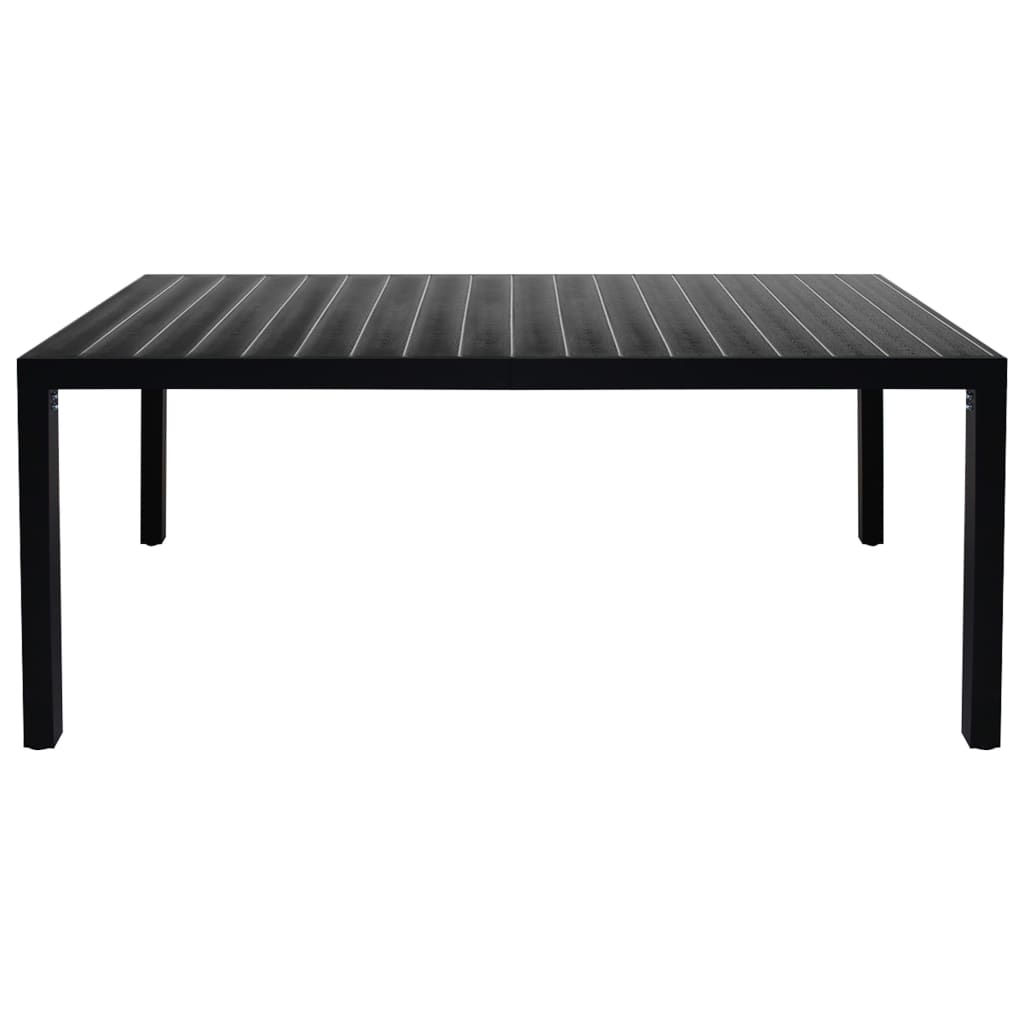 Set Mobilier De Grădină, 7 Piese, Negru