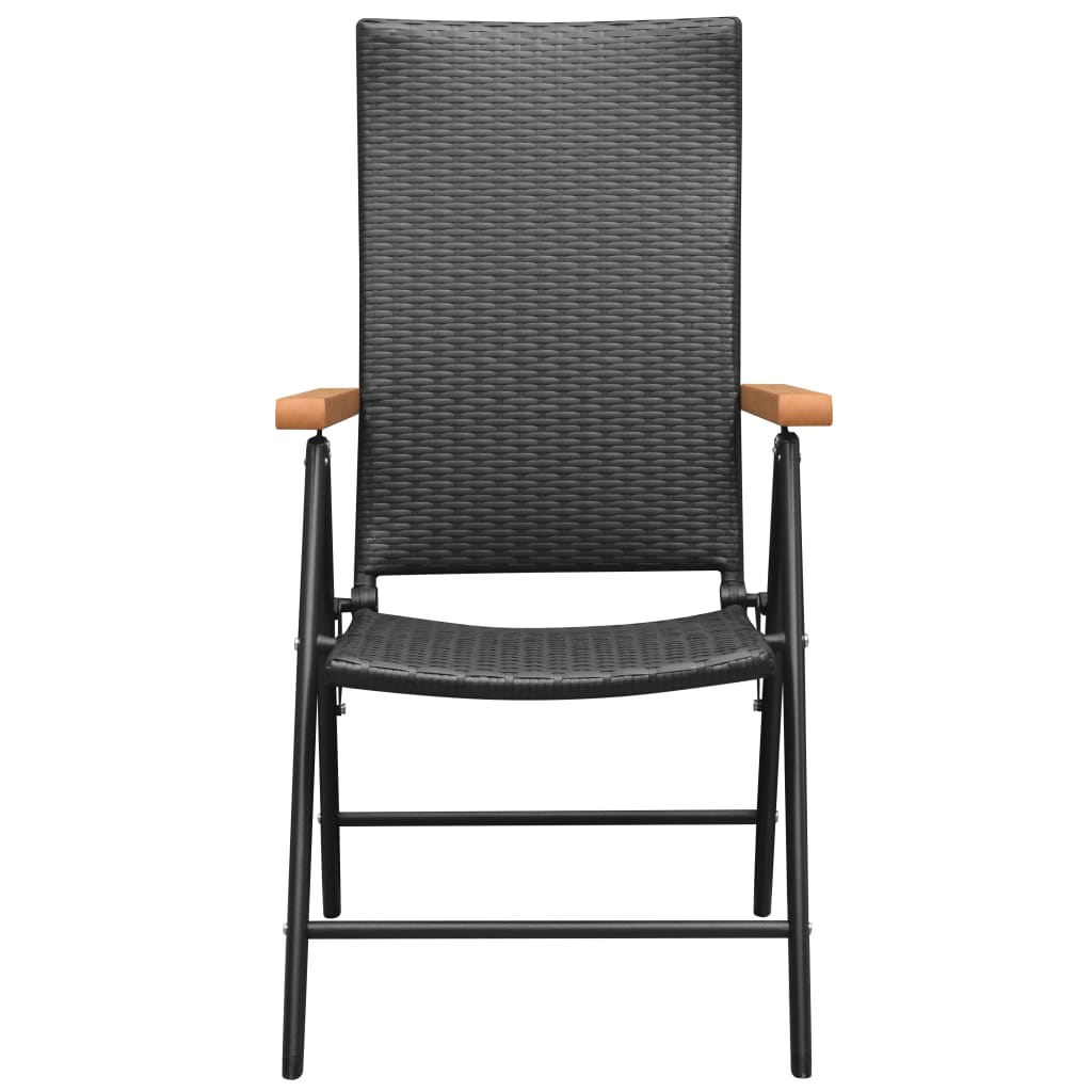 Set Mobilier De Grădină, 3 Piese, Negru Și Maro