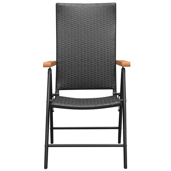 Set Mobilier De Grădină, 3 Piese, Negru Și Maro