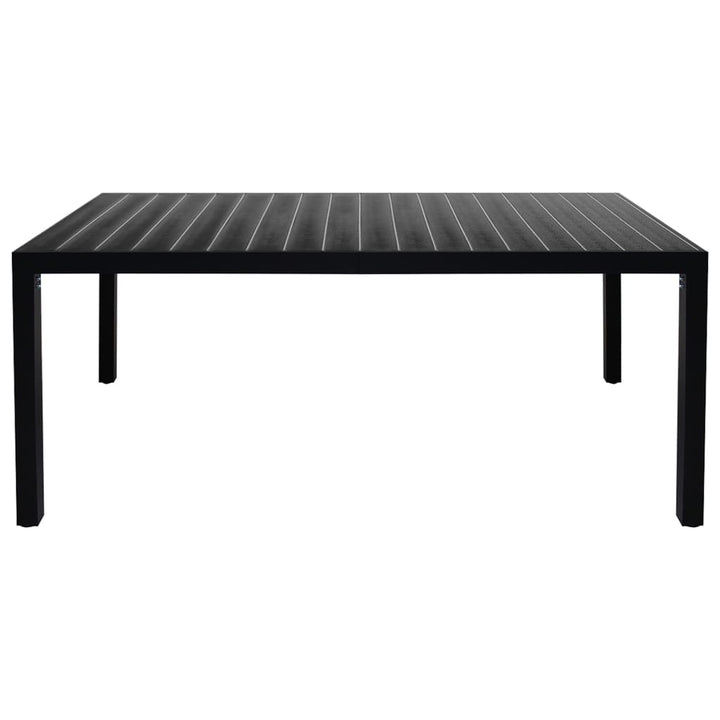 Set Mobilier De Grădină, 9 Piese, Negru Și Maro