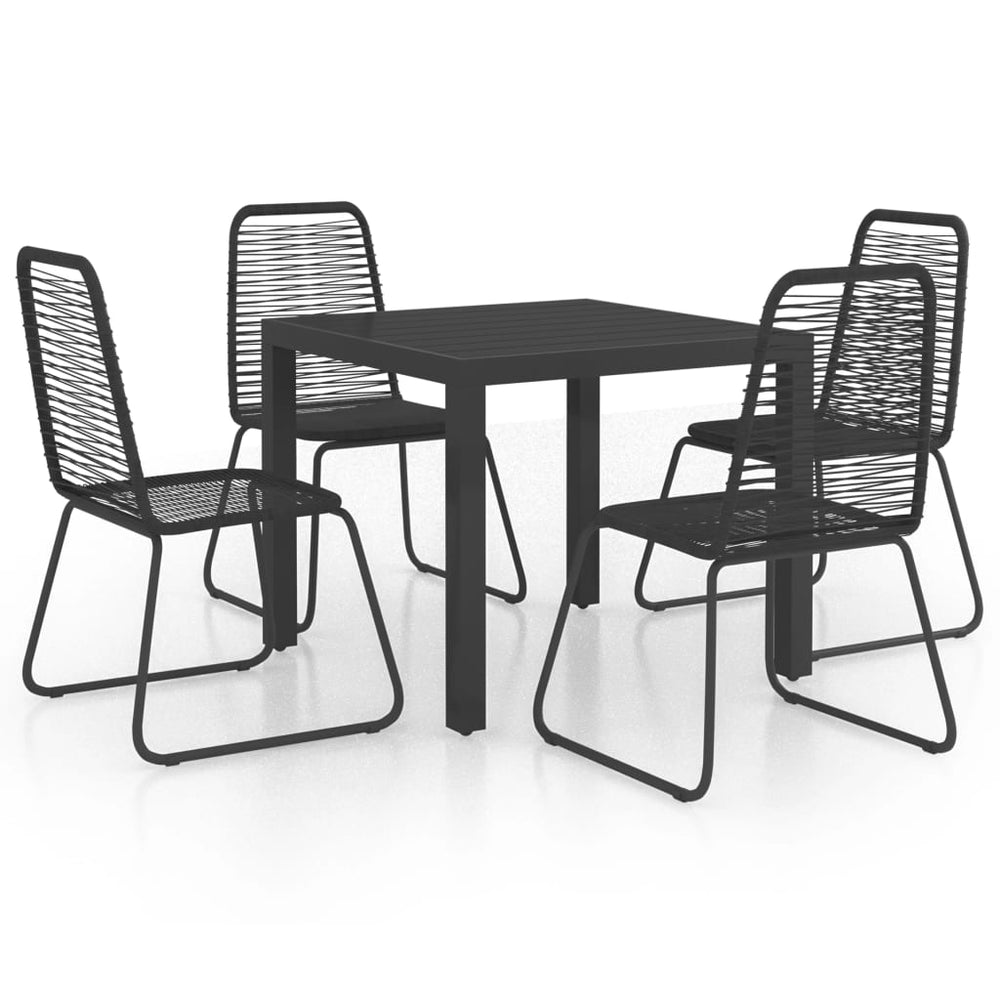 Set Mobilier De Grădină, 5 Piese, , Ratan Pvc