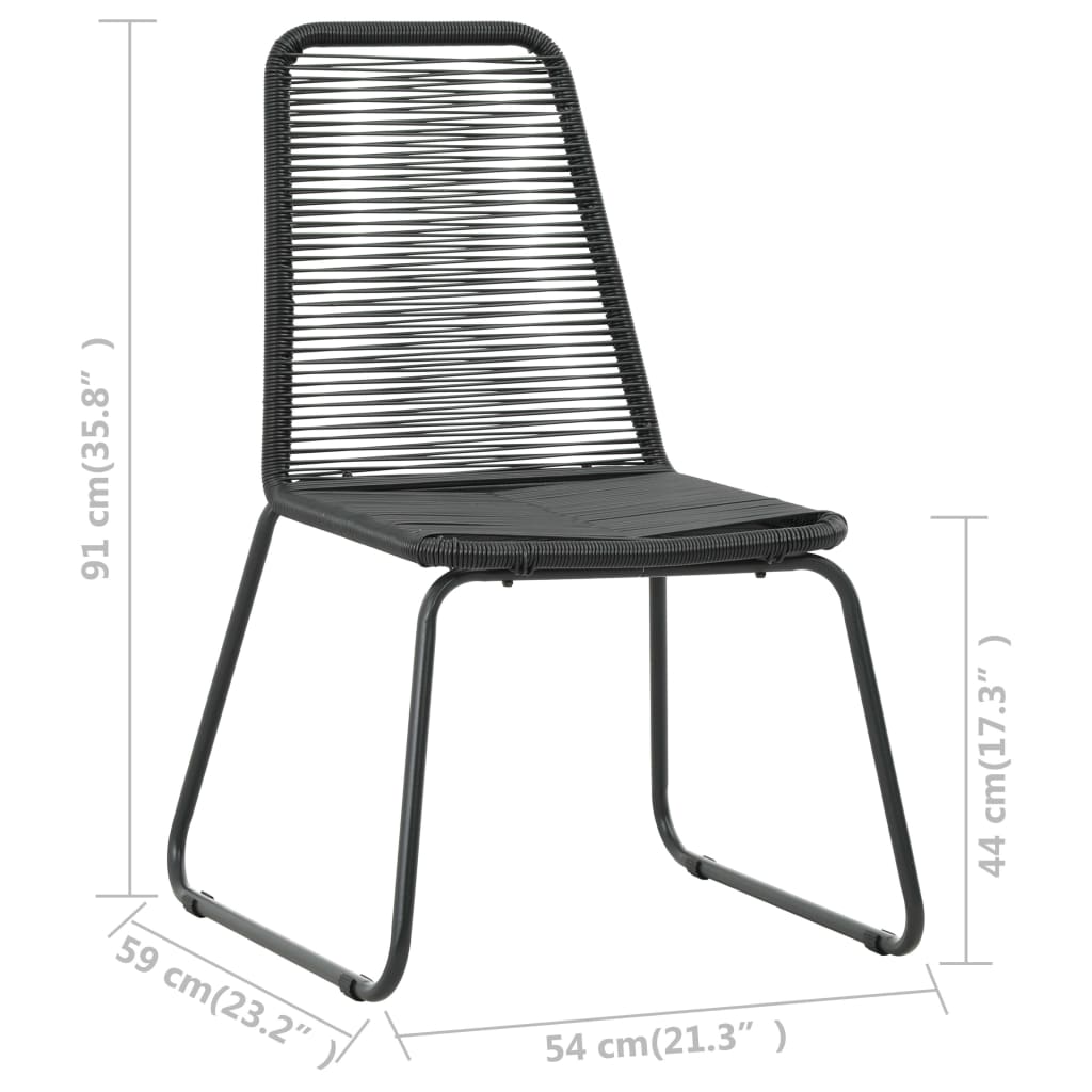 Set Mobilier De Grădină, 5 Piese, , Ratan Pvc