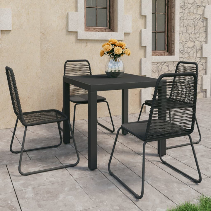 Set Mobilier De Grădină, 5 Piese, , Ratan Pvc