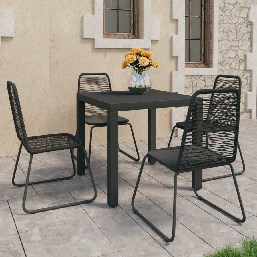 Set Mobilier De Grădină, 5 Piese, , Ratan Pvc