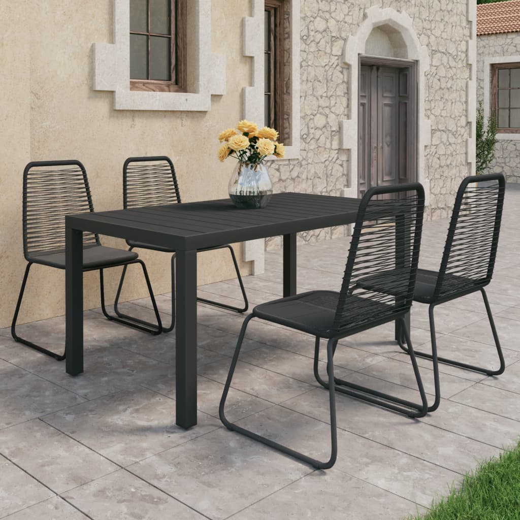 Set Mobilier De Grădină, 5 Piese, , Ratan Pvc