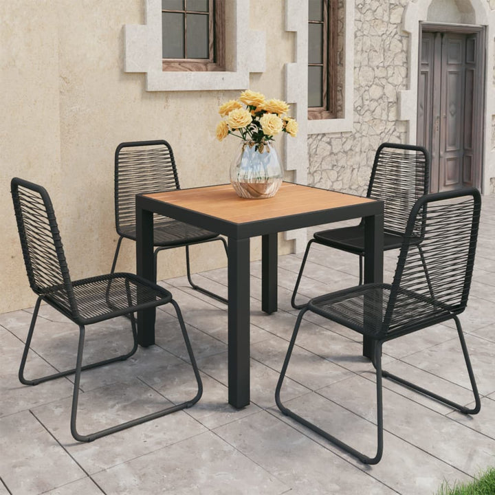Set Mobilier De Grădină, 5 Piese, , Ratan Pvc