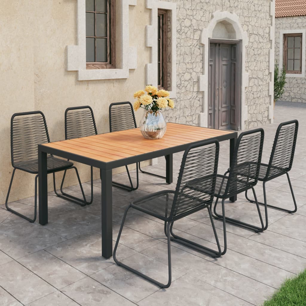 Set Mobilier De Grădină, 5 Piese, , Ratan Pvc