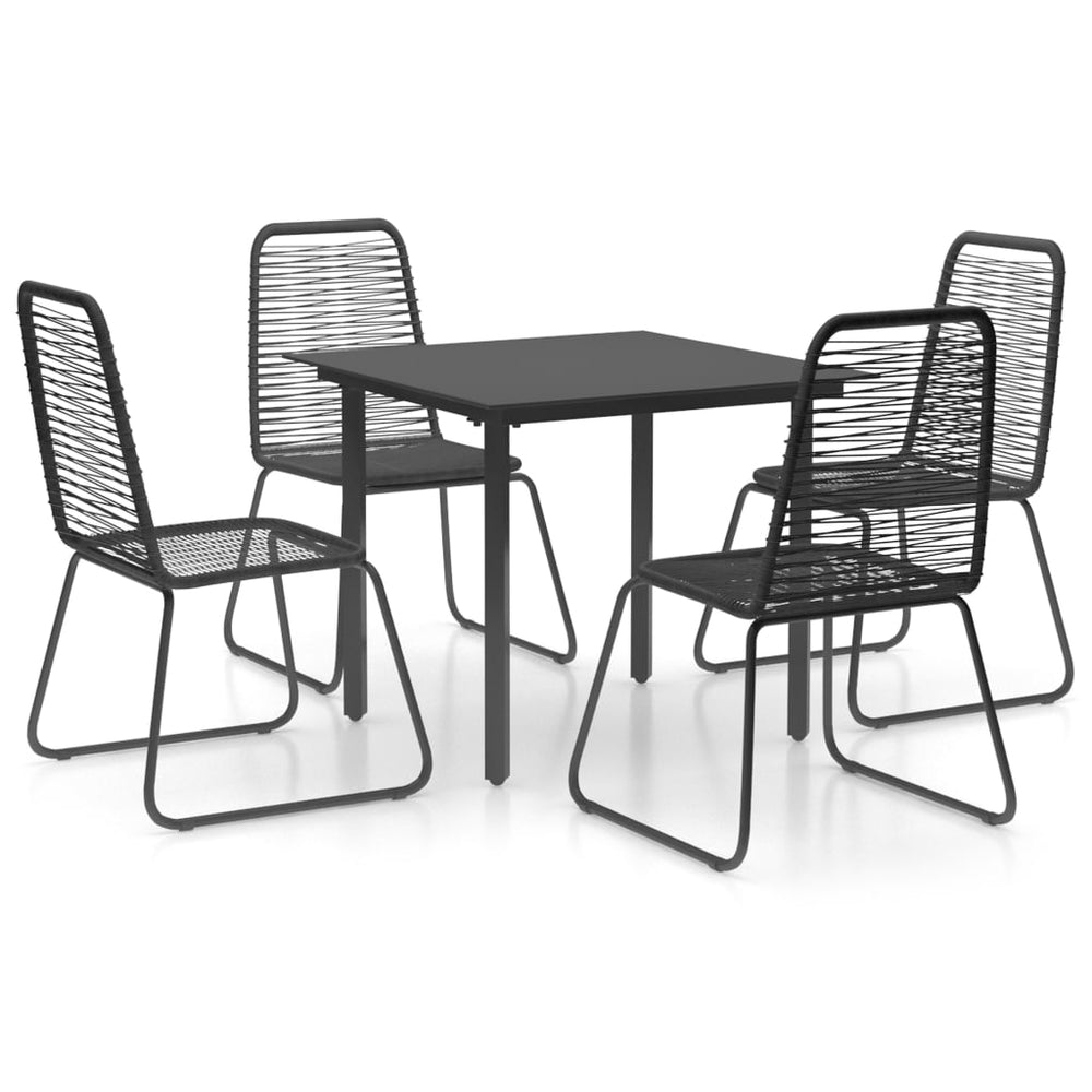 Set Mobilier De Grădină, 5 Piese, , Ratan Pvc