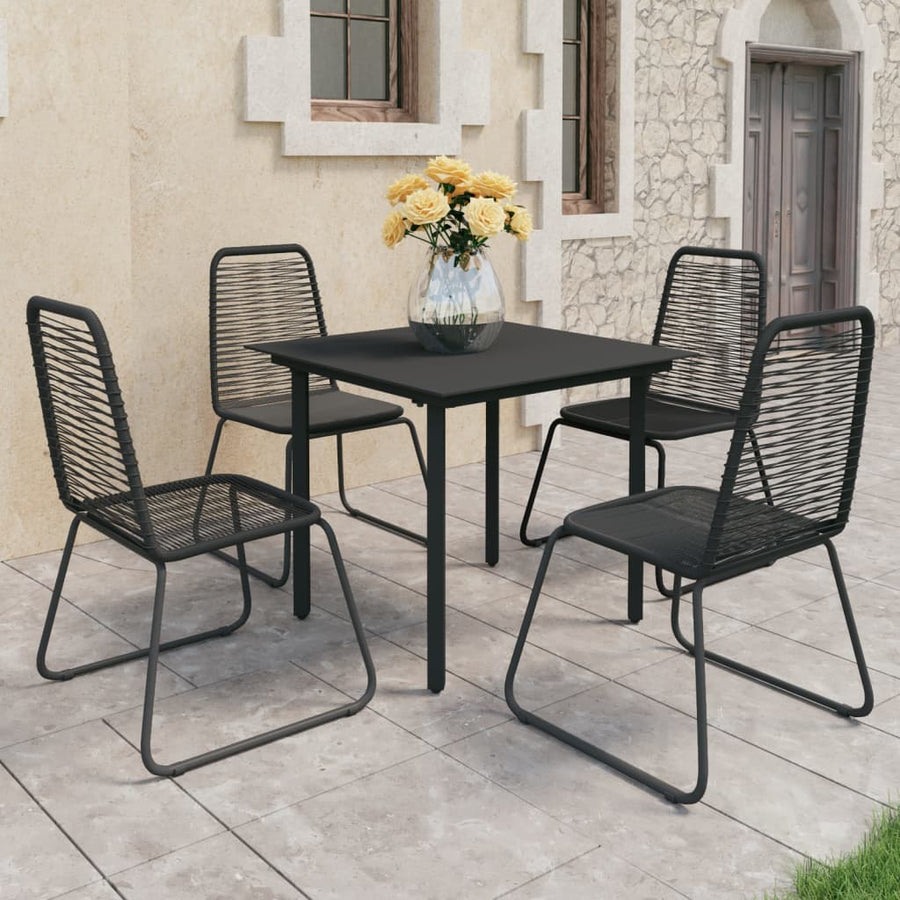 Set Mobilier De Grădină, 5 Piese, , Ratan Pvc