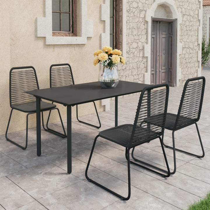 Set Mobilier De Grădină, 5 Piese, , Ratan Pvc