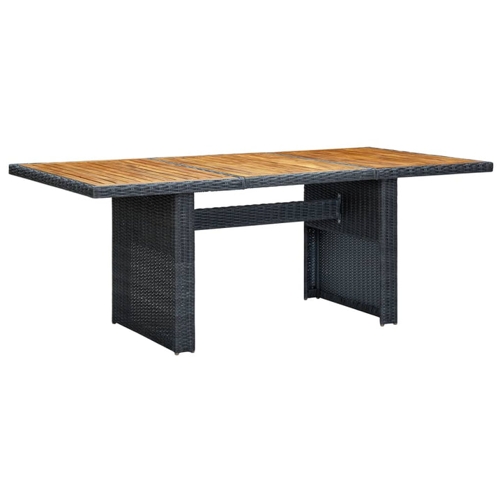 Set Mobilier Exterior Cu Perne, 7 Piese, Gri Închis, Poliratan