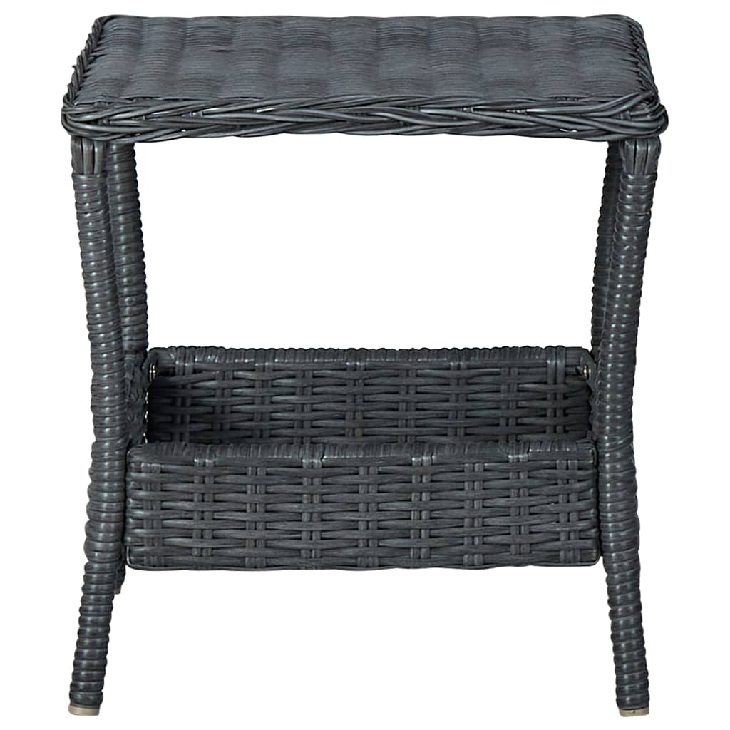 Set Mobilier Grădină Cu Perne, 3 Piese, , Poliratan