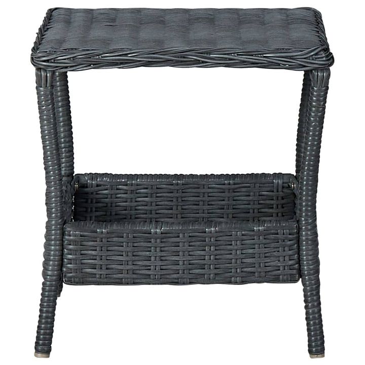 Set Mobilier Grădină Cu Perne, 3 Piese, , Poliratan