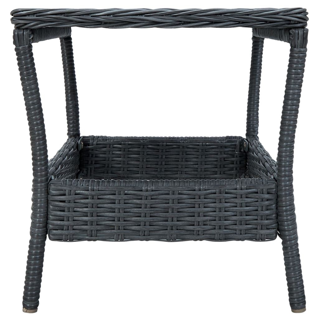 Set Mobilier Grădină Cu Perne, 3 Piese, , Poliratan