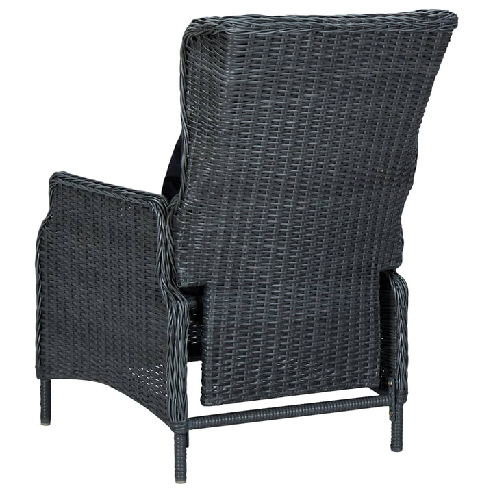 Set Mobilier Grădină Cu Perne, 3 Piese, , Poliratan