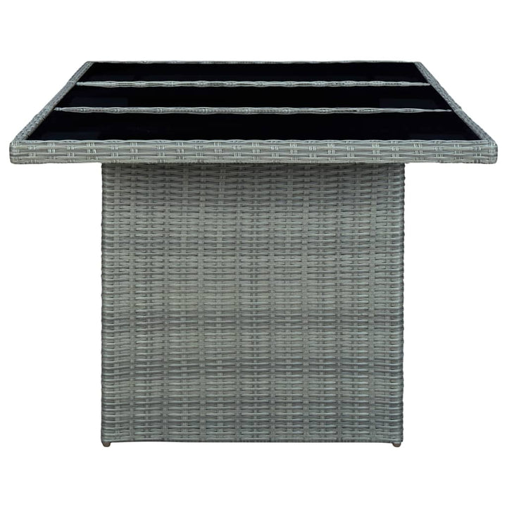 Set Mobilier De Exterior Cu Perne,7 Piese,Gri Deschis,Poliratan
