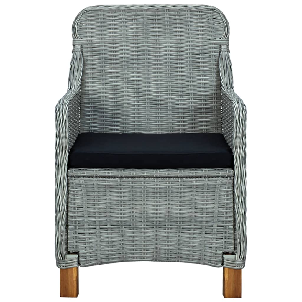 Set Mobilier De Exterior Cu Perne,7 Piese,Gri Deschis,Poliratan