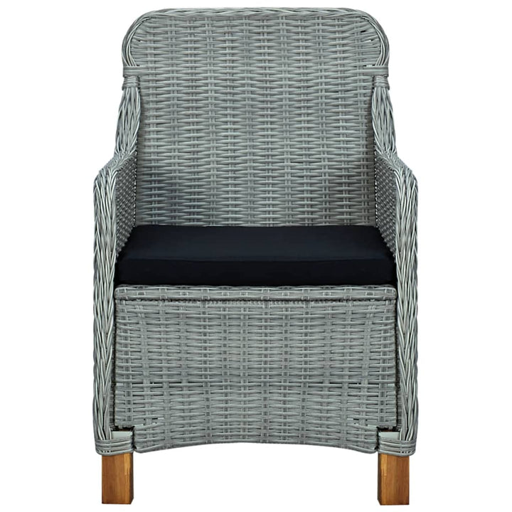 Set Mobilier De Exterior Cu Perne,7 Piese,Gri Deschis,Poliratan