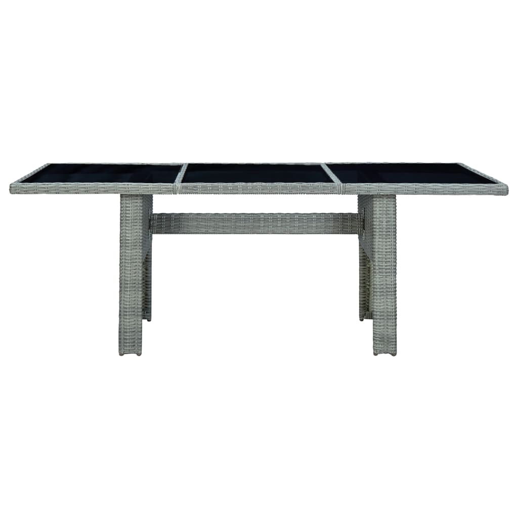 Set Mobilier De Exterior Cu Perne,7 Piese,Gri Deschis,Poliratan