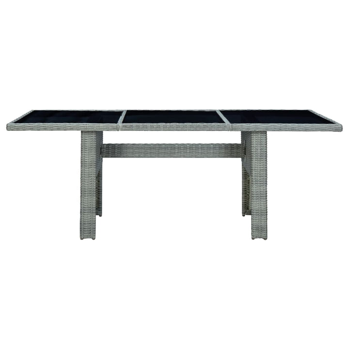 Set Mobilier De Exterior Cu Perne,7 Piese,Gri Deschis,Poliratan