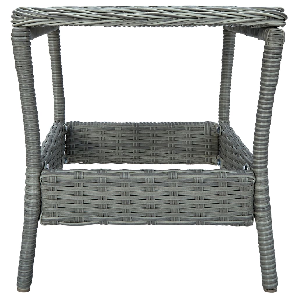 Vixl Set Mobilier Grădină, Cu Perne, 3 Piese, , Poliratan