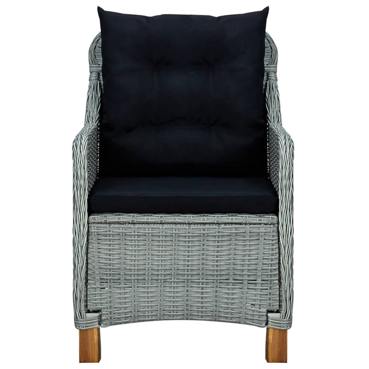 Vixl Set Mobilier Grădină, Cu Perne, 3 Piese, , Poliratan
