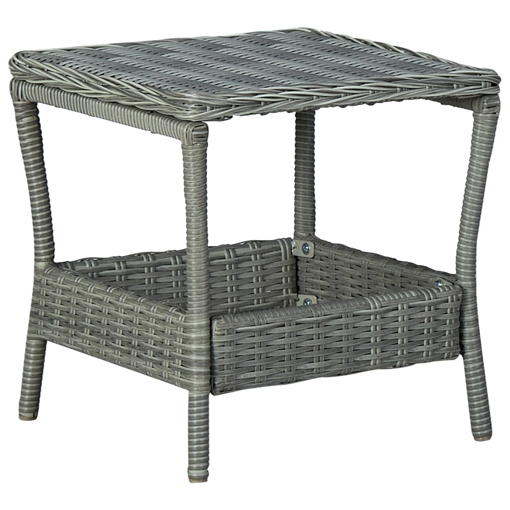 Vixl Set Mobilier Grădină, Cu Perne, 3 Piese, , Poliratan