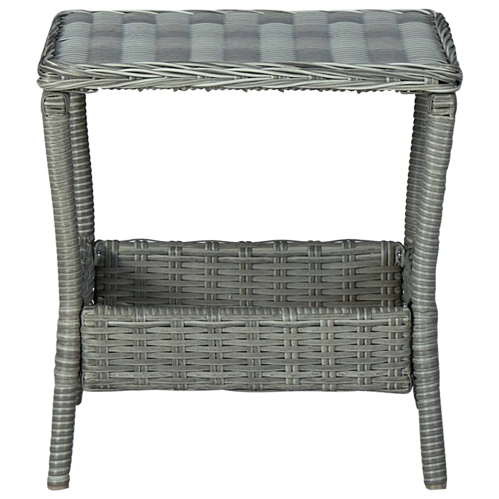 Vixl Set Mobilier Grădină, Cu Perne, 3 Piese, , Poliratan