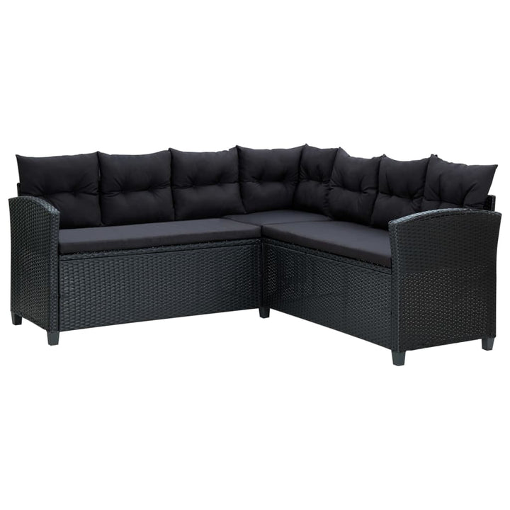 Set Mobilier De Grădină Cu Perne, 6 Piese, , Poliratan