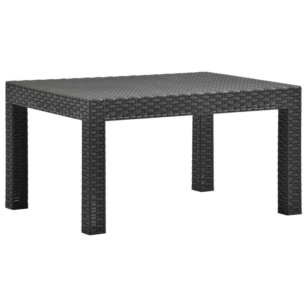 Set Mobilier De Grădină Cu Perne, 2 Piese, Antracit, Pp Ratan