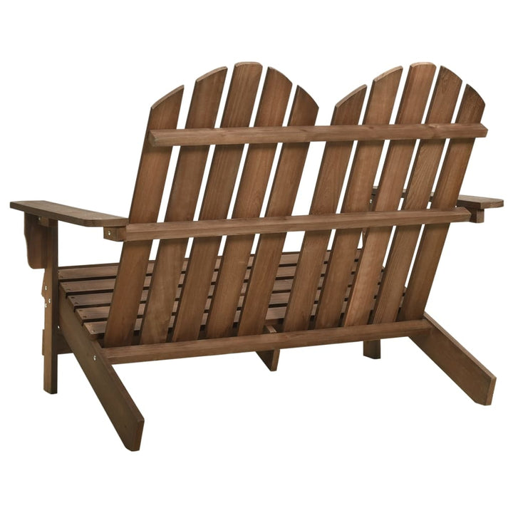 Scaun De Grădină Adirondack Cu 2 Locuri, , Lemn De Brad