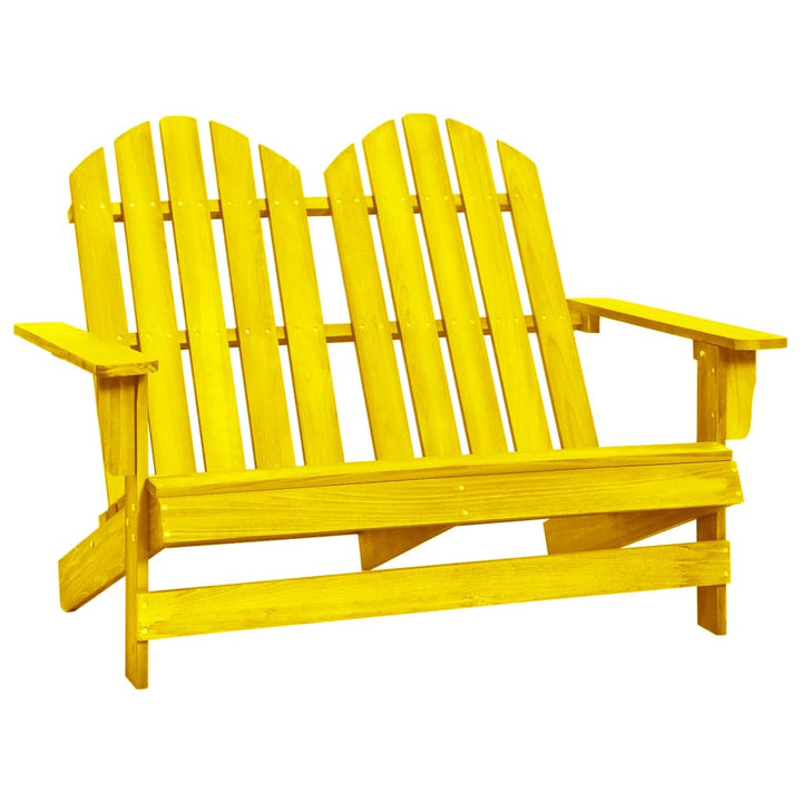 Scaun De Grădină Adirondack Cu 2 Locuri, , Lemn De Brad