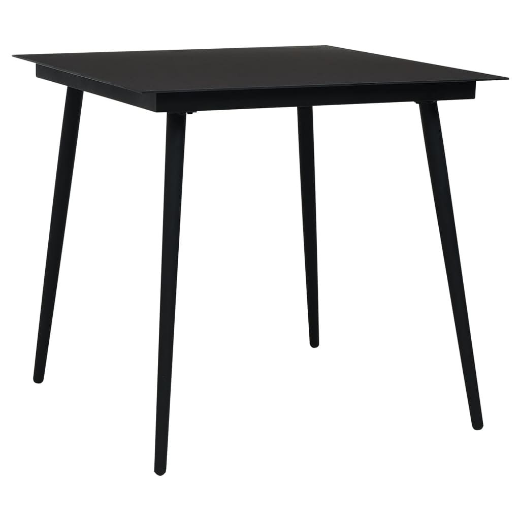 Set Mobilier De Grădină, 5 Piese, Negru, Ratan Pvc