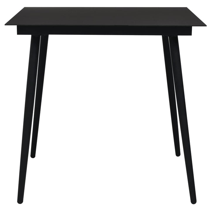 Set Mobilier De Grădină, 5 Piese, Negru, Ratan Pvc