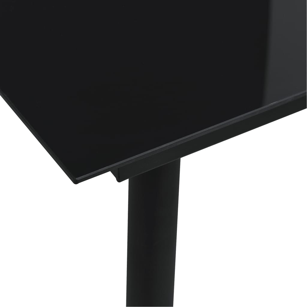 Set Mobilier De Grădină, 5 Piese, Negru, Ratan Pvc