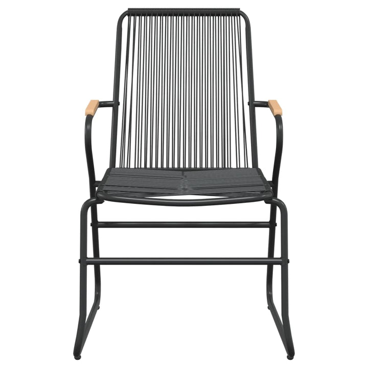 Set Mobilier De Grădină, 7 Piese, Negru, Ratan Pvc