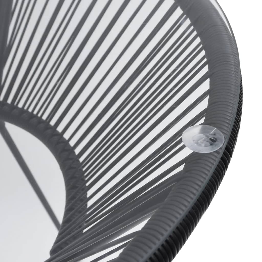 Set Mobilier De Exterior, 5 Piese, Negru, Ratan Pvc