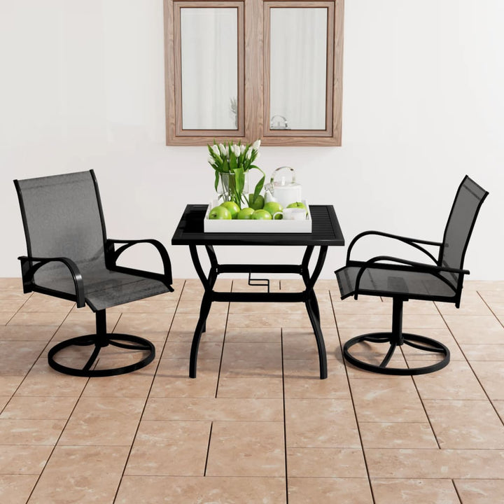 Set Mobilier De Grădină, 5 Piese, Textilenă Și Oțel