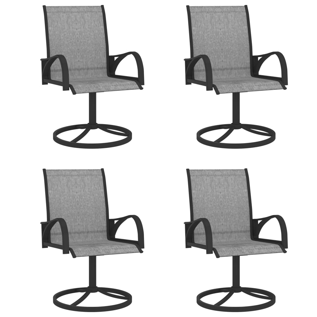 Set Mobilier De Grădină, 5 Piese, Textilenă Și Oțel