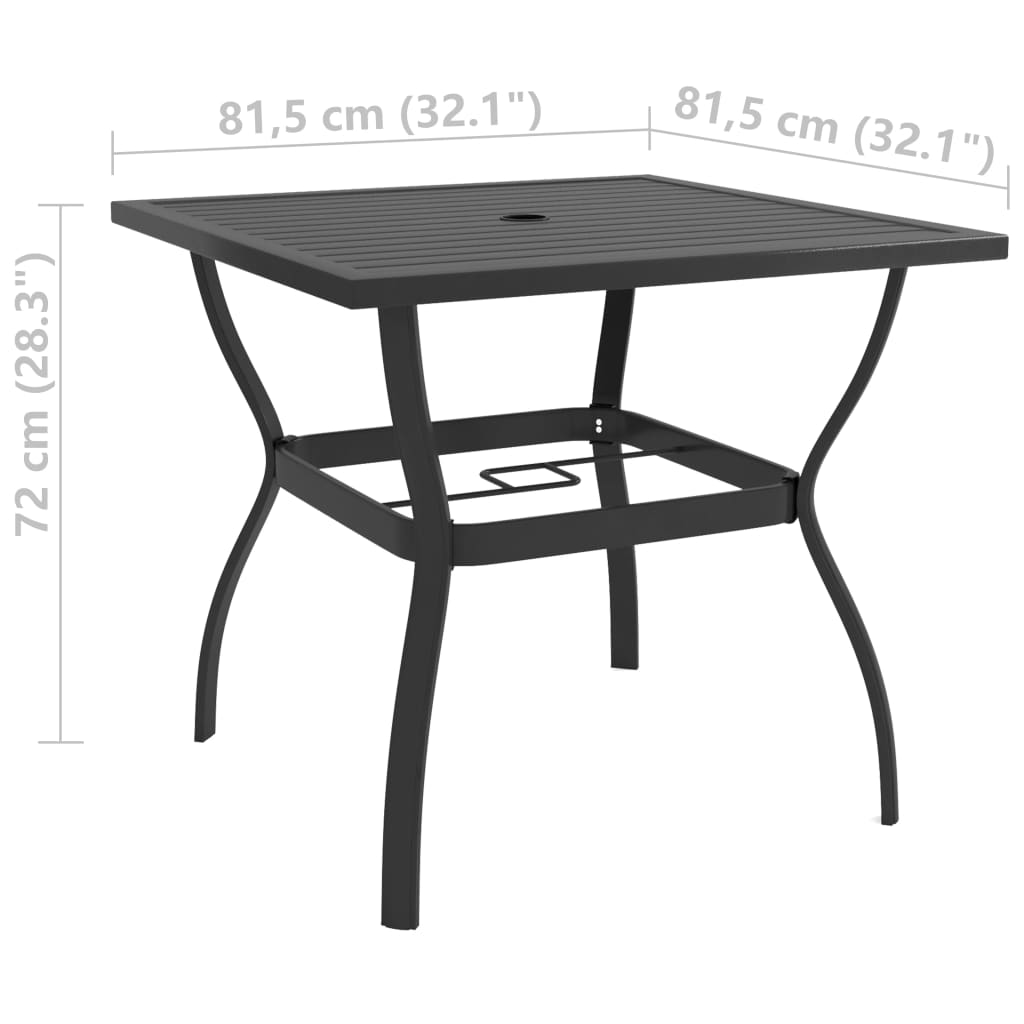 Set Mobilier De Grădină, 5 Piese, Textilenă Și Oțel