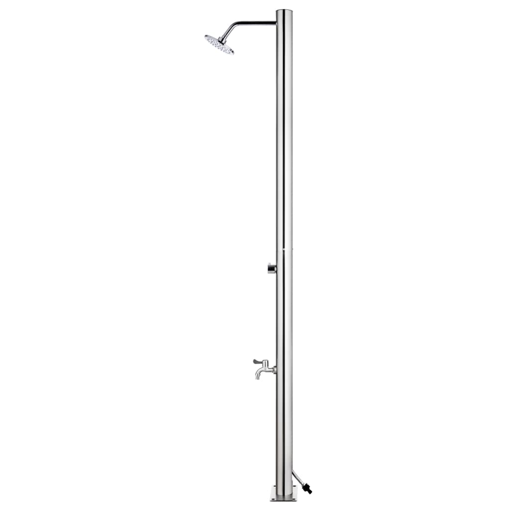 Duș Pentru Grădină, 215 Cm, Oțel Inoxidabil