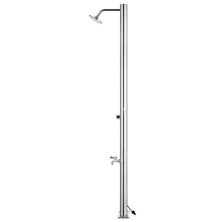 Duș Pentru Grădină, 215 Cm, Oțel Inoxidabil